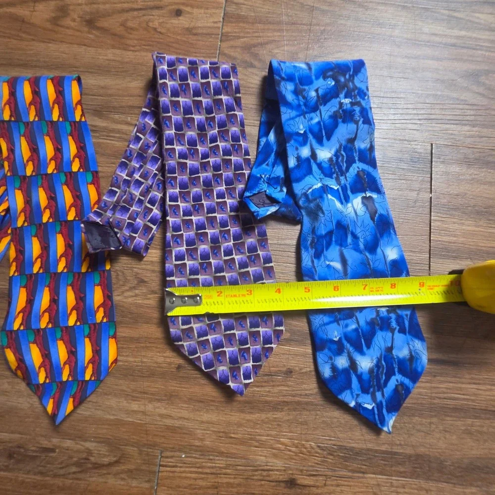 Lot of 3 Jerry Garcia Grateful Dead Silk Tie Irish Tree Big Bird Banyan Trees